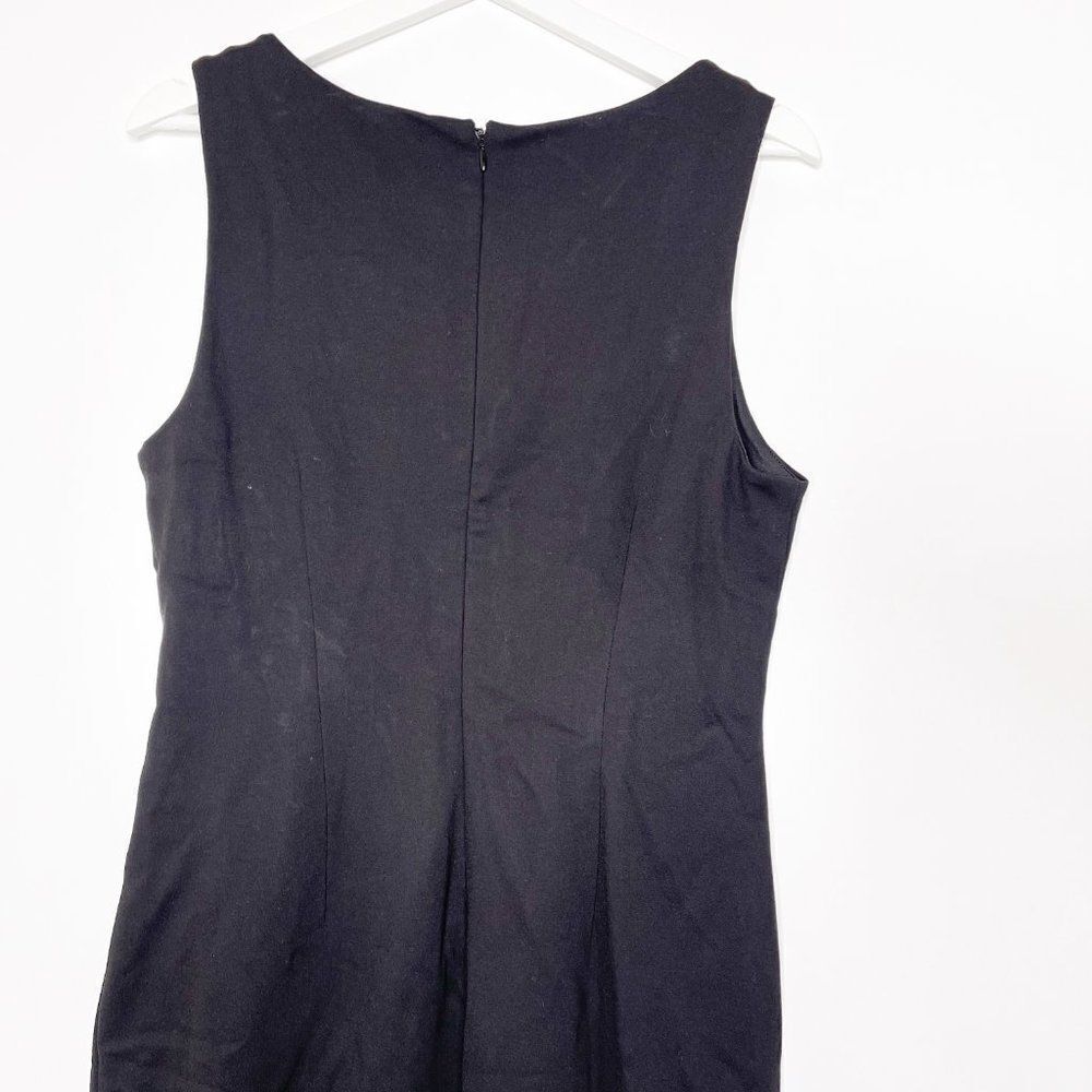 TAHARI Sleeveless Lace-Up Ponte Midi Dress  - Picture 9 of 11